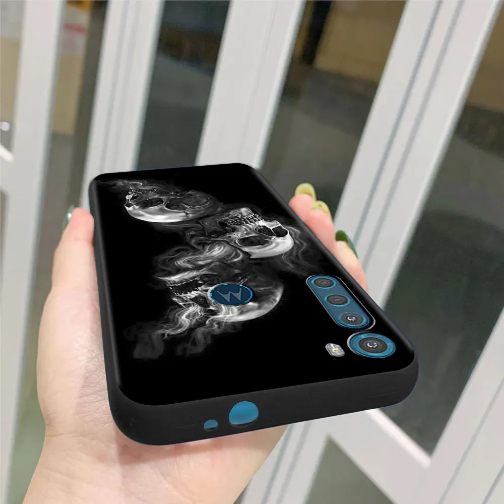 grim reaper skull skeleton case for motorola moto one fusion plus g9 play g8 power lite soft phone coque g30 e6s g8 g9 carcasa free global shipping
