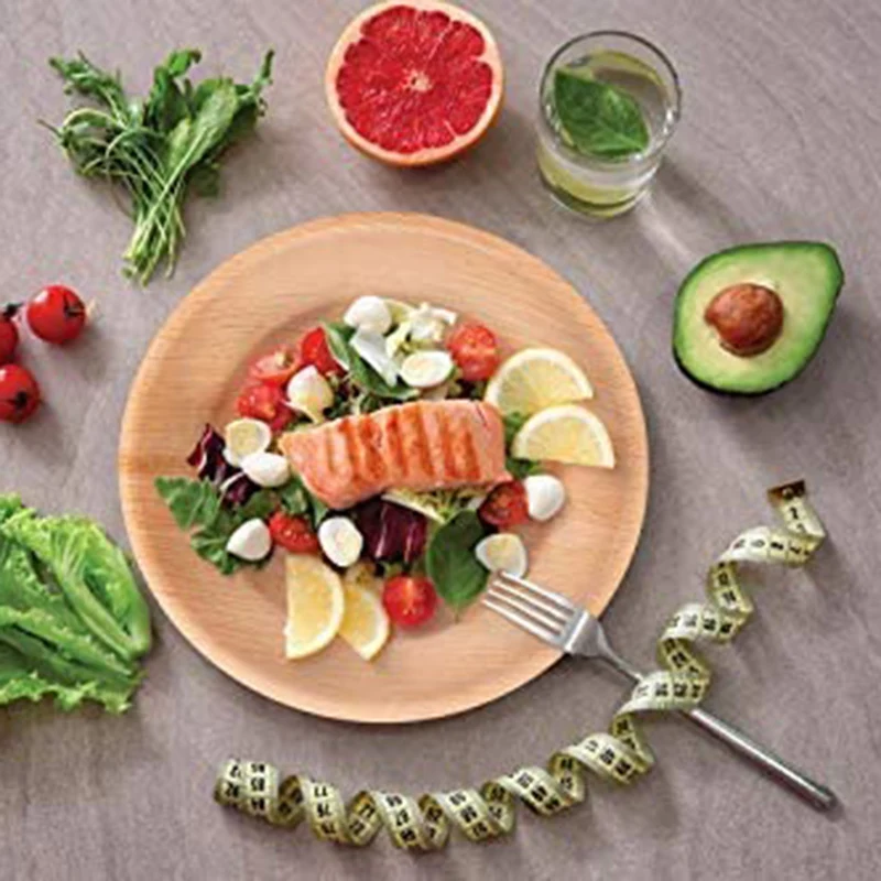 

Wooden Dinnerware Serving Plates Set of 2 - Dinner, Salad, and Dessert Plates: Lightweight and Sturdy,Nature Lovers