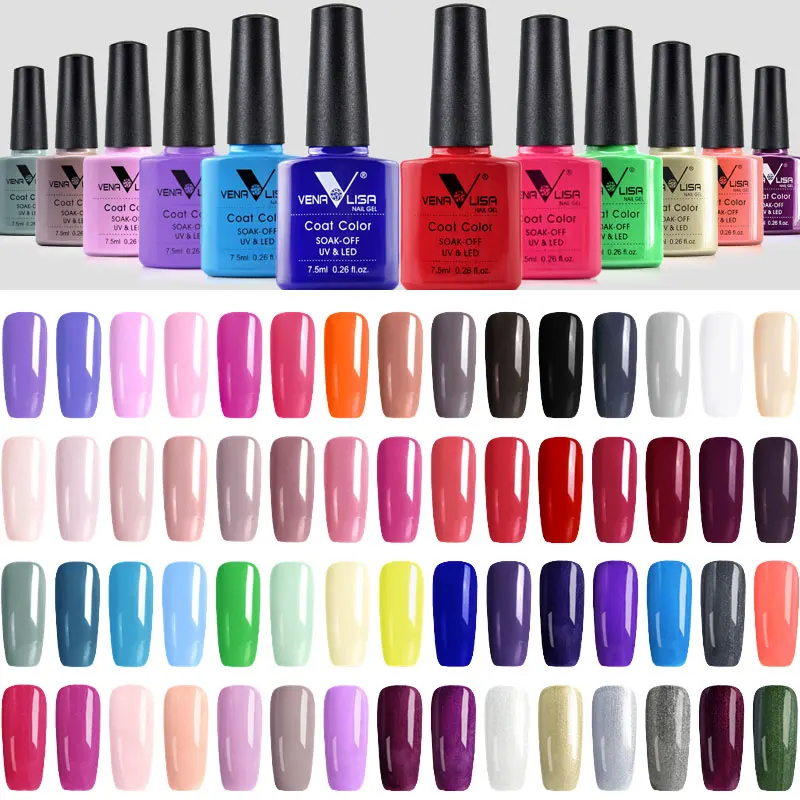 12шт* 7,5 мл VENALISA гель-лак Быстрая в Россию Main Area Nail Art Manicure 60 цветов Soak Off LED UV Gel Nail Polish
