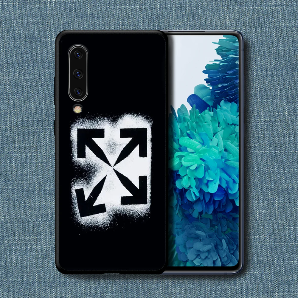 

OFF OW Trend Brand Art Phone Case For Samsung Galaxy A 3 5 7 8 10 20 20E 21S 30 30S 40 50 51 70 71 black Cover Soft Bumper Tpu