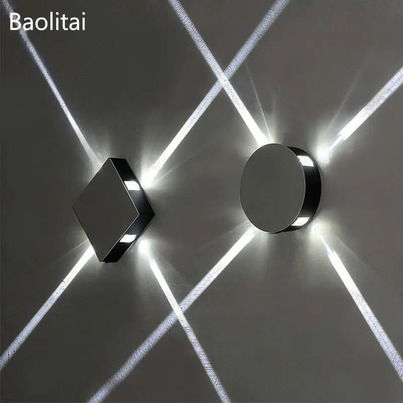 Светодиодный настенный светильник, алюминиевое комнатное освещение для лестниц, коридора, бара, кафе, KTV, клубов, креативный простой светильник