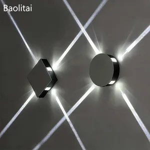 Светодиодная настенная алюминиевая комнатная лампа для лестницы, коридора, стены, бара, Интернет-кафе, KTV, клуба, модельное освещение, простой светильник