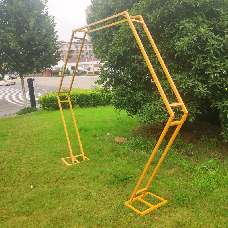 1 шт. двойная шестиугольная Арка из кованого железа полка Цветочная подставка