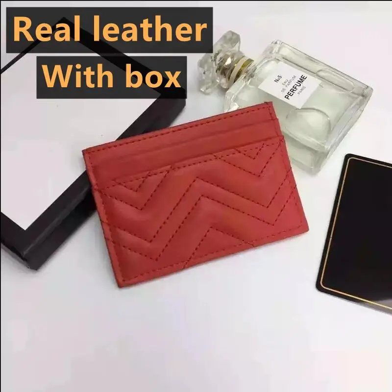

Genuine Leather Card Bag Credit Card Holders Sheepskin Wrinkle Pattern G Letter Bag Mini Luxury Brand Card Holders High Quality