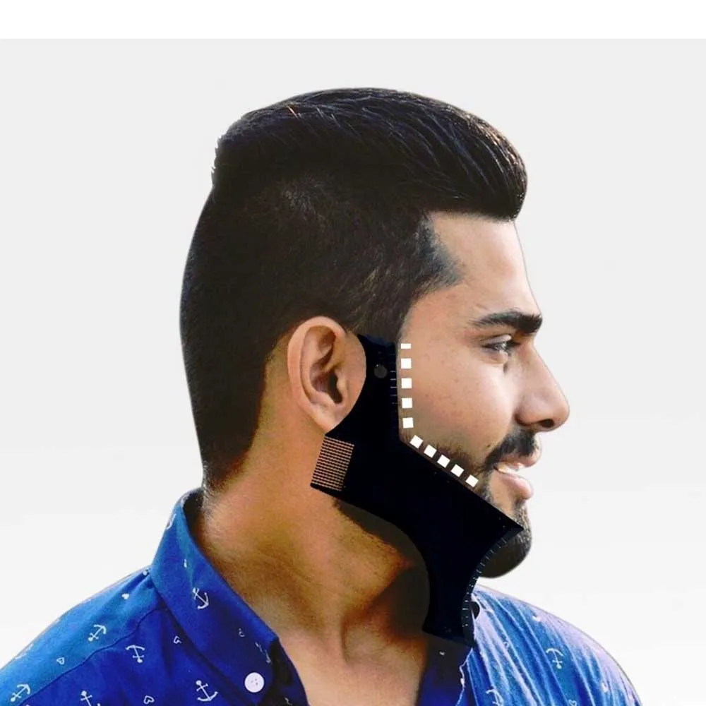 Новое поступление для мужчин борода формирование укладки ножницы шаблон гребень