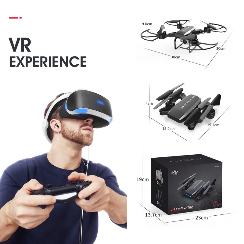 KY606D Дрон с FPV wifi 480P 1080P 4K HD Двойная камера или без камеры Квадрокоптер 20 минут время полета мини Дрон VS SG106 E58 Дрон