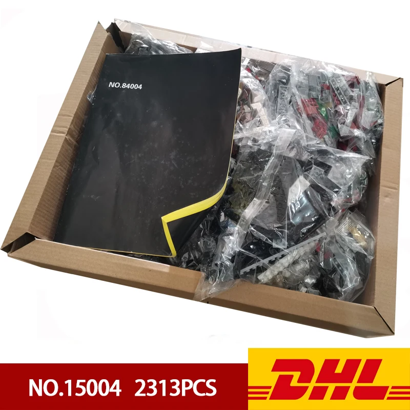 DHL 10197 15004 большая городская улица пожарная команда модель блоков 2313 шт. Кирпичи