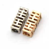 goldsilver end tips caps leather bullets tube clasps ribbon stopper findings shoelace replacement metal aglets clothing 10 pcs