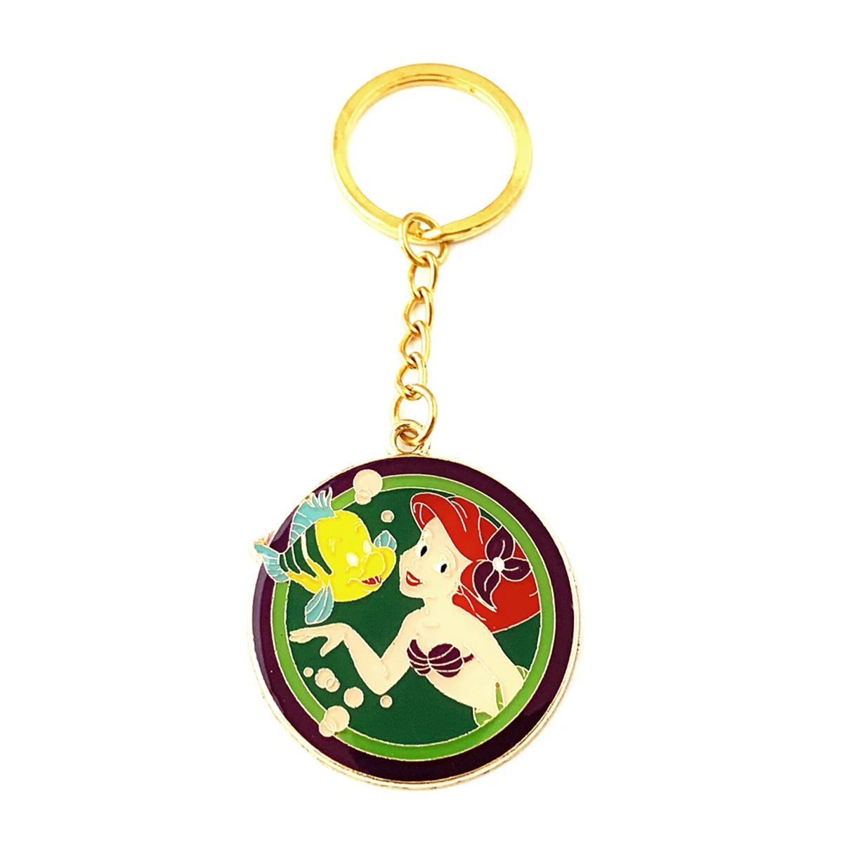 

FANTASY UNIVERSE Movie Cartoon mermaid Keychain Cosplay High Quality Kawaii Metal Fashion Jewelry Woman Gift