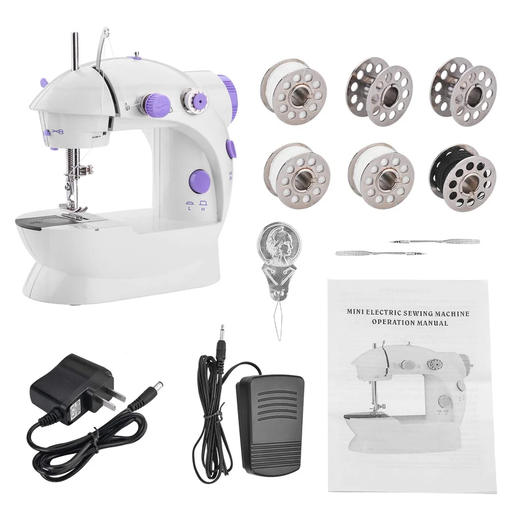 

Newly Portable Mini Sewing Machine Crafting Mending Machine with Light for Household CLA88