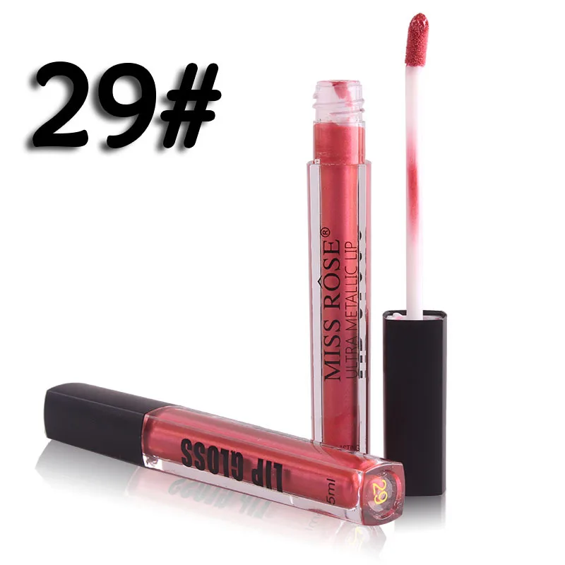 Новинка женские металлические цветные супер стойкие блески для губ Тонкая