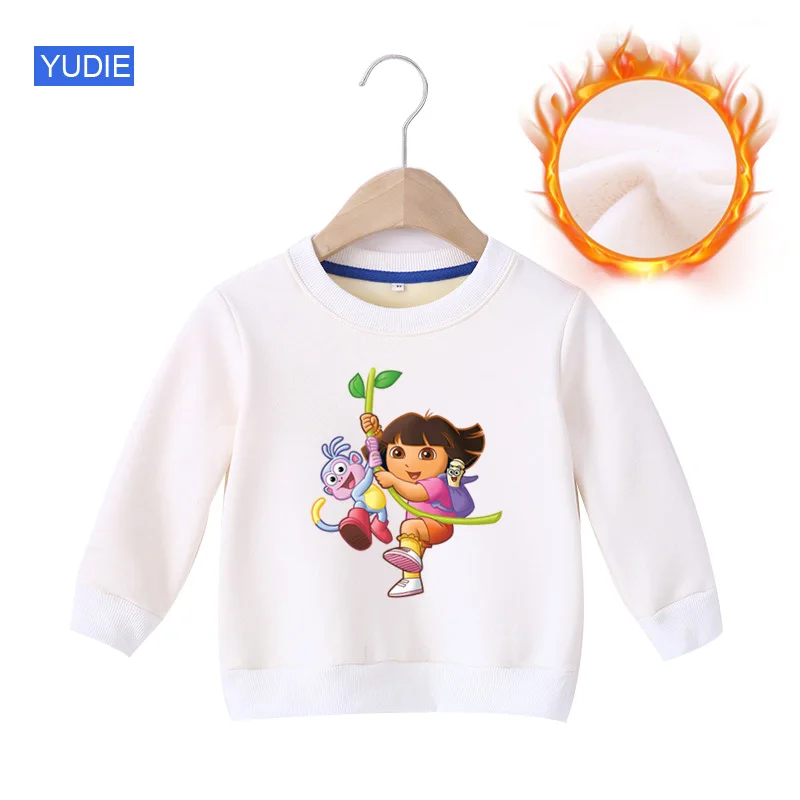

girls Sweatshirts Clothes Winter Warm Hoodies red t shirt Autumn little Children baby Fashion long sleeve tops cute sweatshirts