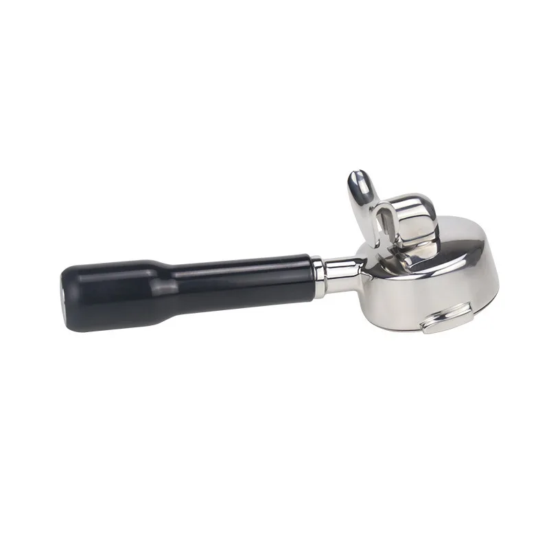 

58MM Stainless Steel Double Serving Coffee Bottomless Filter E61 Universal Portafilter Holder Single Mouth Coffee Handle