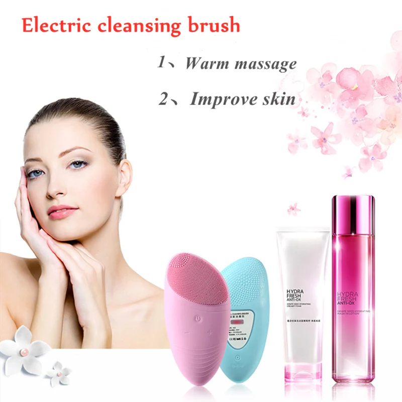 Очищающая щетка силиконовый теплый моющий инструмент Электрическая моющая