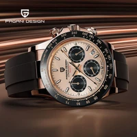 pagani design 2021 new casual fashion tape quartz chronograph mens watch stainless steel case japan vk63 sapphire waterproof sp