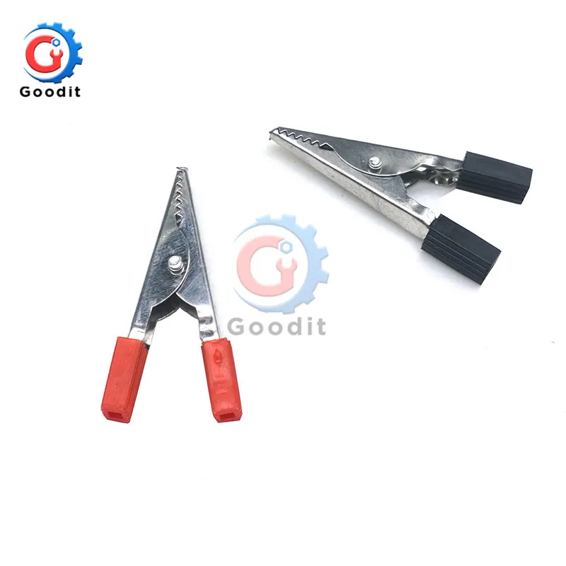 Зажимы типа крокодил 10 шт. изолированные пластиковые ручки для проводов