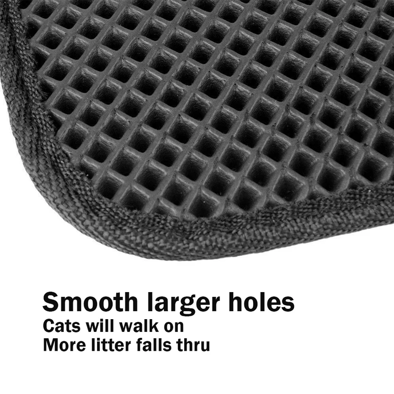 Складной коврик Petshy для кошачьего туалета нескользящий двухслойный из ЭВА