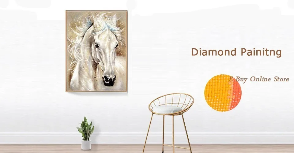 Huacan 5D DIY алмазная живопись полная квадратная Алмазная вышивка мозаика животное лошадь картина стразы украшение для собаки подарок для дома