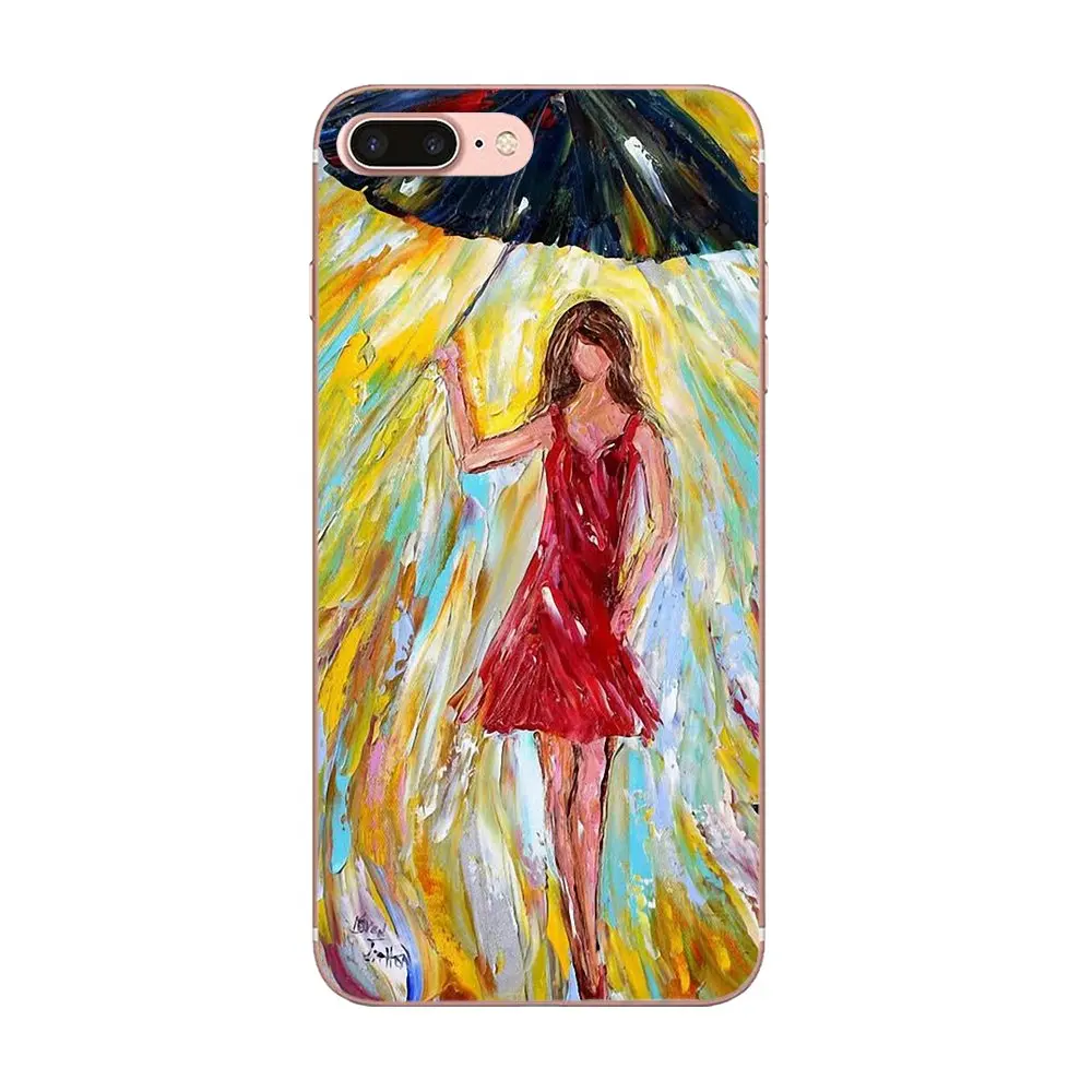 Дафен масло под дождем для задней панели чехол противоударный Xiaomi Redmi Note 2 3 3S 4 4A 4X5