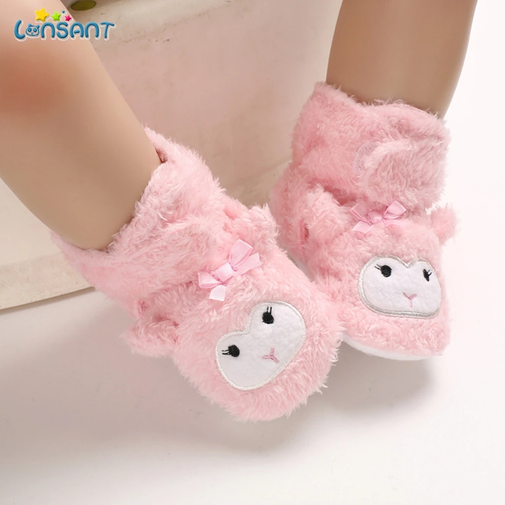 

LONSANT Newborn Baby Shoes Baby Anti-slip Soft Sole Shoes Baby Girls Shoes First Walkers Prewalkers For Kids Crib Baby Shoes N30