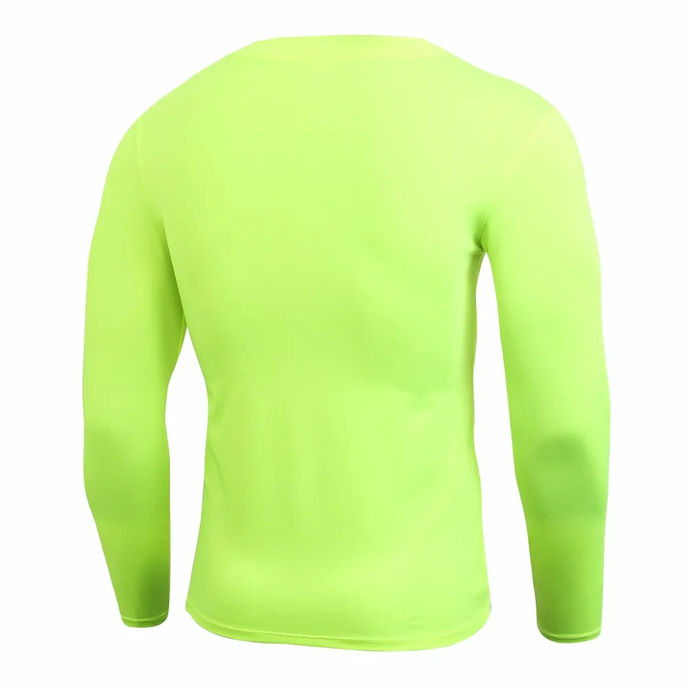 Мужские быстросохнущие фитнес компрессионные с длинным рукавом Baselayer тело под облегающая футболка одежда для занятий спортом, в тренажерном зале Топ рубашка на открытом воздухе