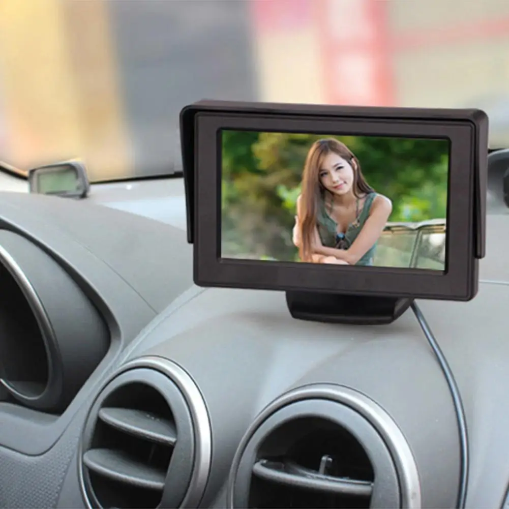 Парковочная камера заднего вида HiMISS 4 3 дюймовый ЖК дисплей IP68 Водонепроницаемый