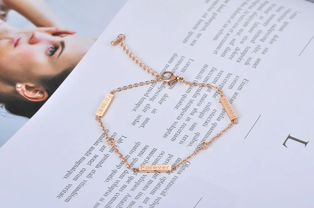 Классические браслеты BOBOTUU Forever &amp CZ из цепочек и звеньев ювелирные изделия
