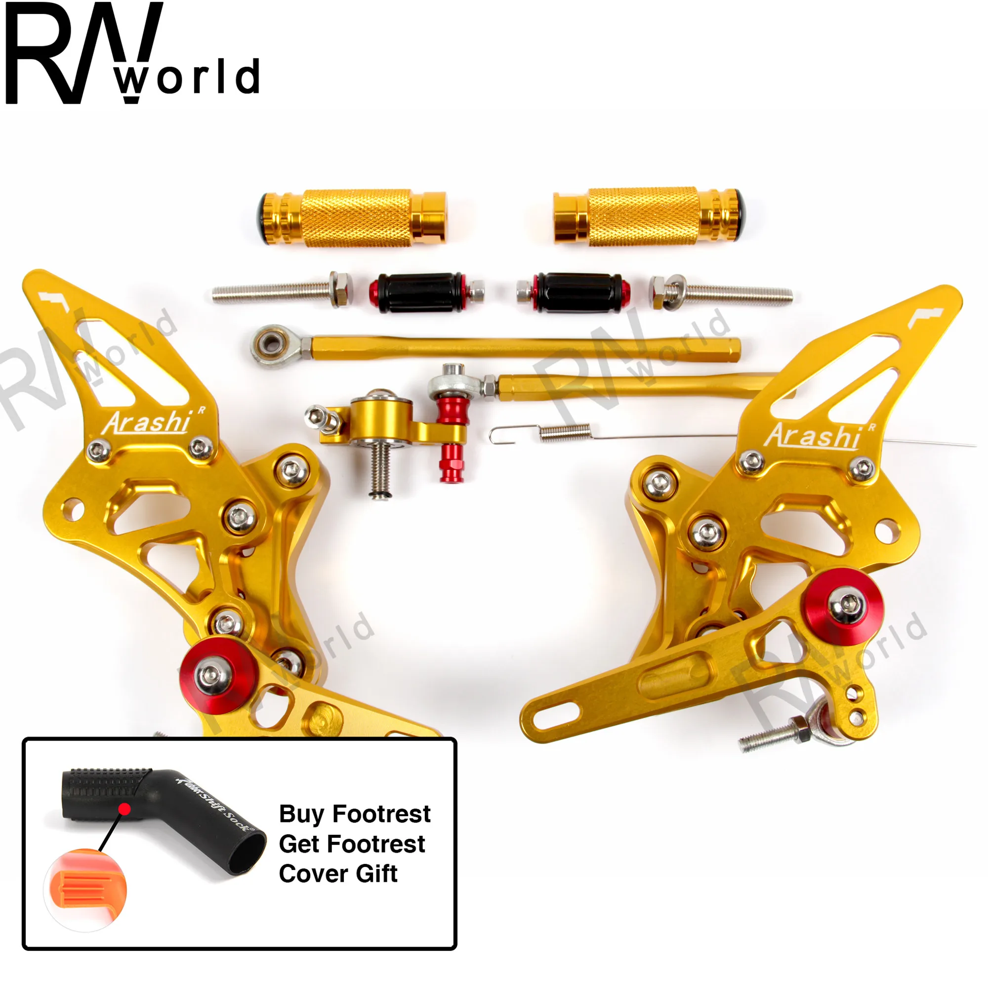

Задние опоры для Ducati 1098 1098S 2007-2008 1098-S мотоцикла CNC Регулируемые задние наборы подножки аксессуары для педалей