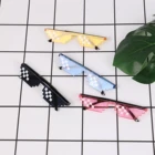 Очки солнцезащитные 8 Bit Thug Life для мужчин и женщин, пиксельные Брендовые очки для вечеринки мозаичные винтажные очки UV400, подарок для мужчин и женщин