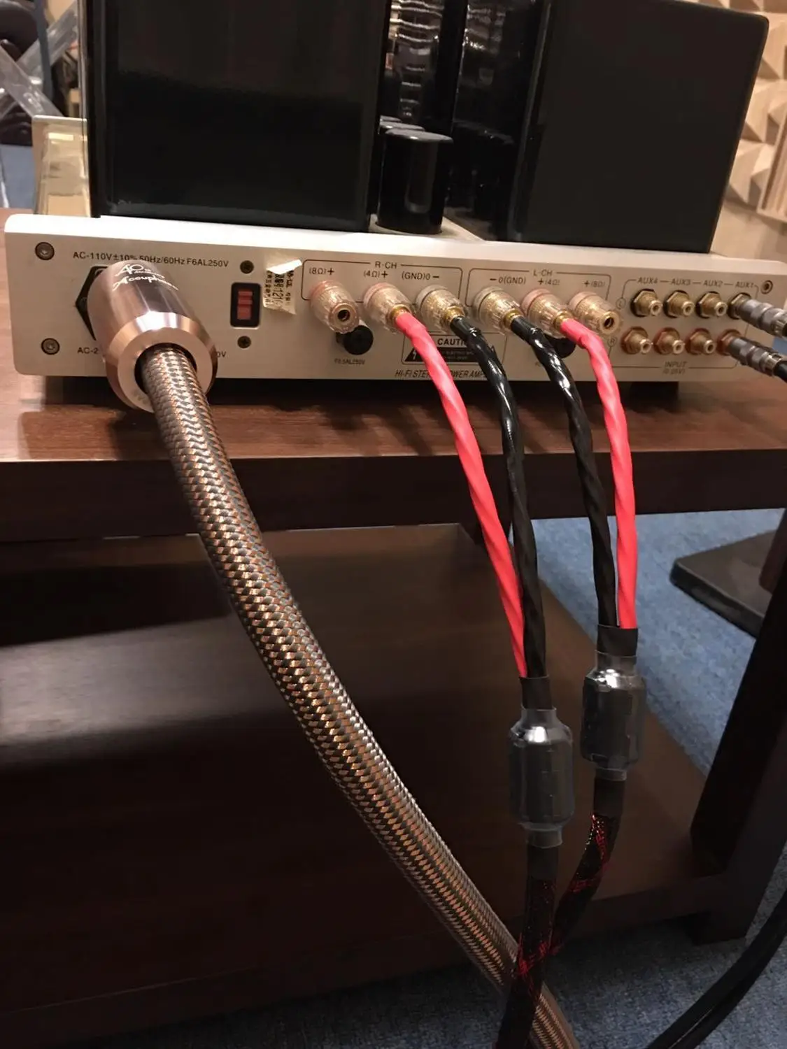 

Power Cord CD Amplifier Amp EU Power Plug Cable HIFI AC Mains Power CableEU Power line