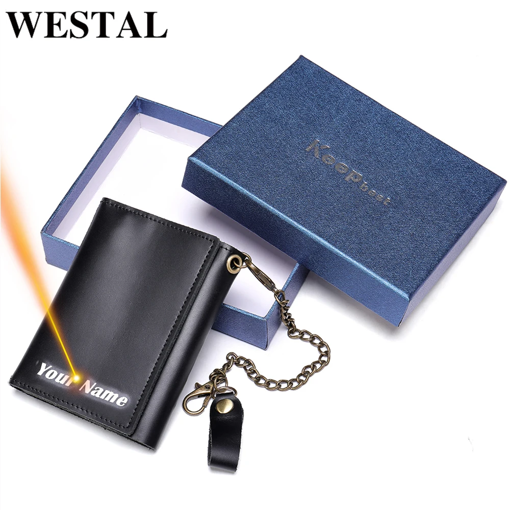 Портмоне WESTAL мужское кожаное с гравировкой роскошный брендовый дизайнерский