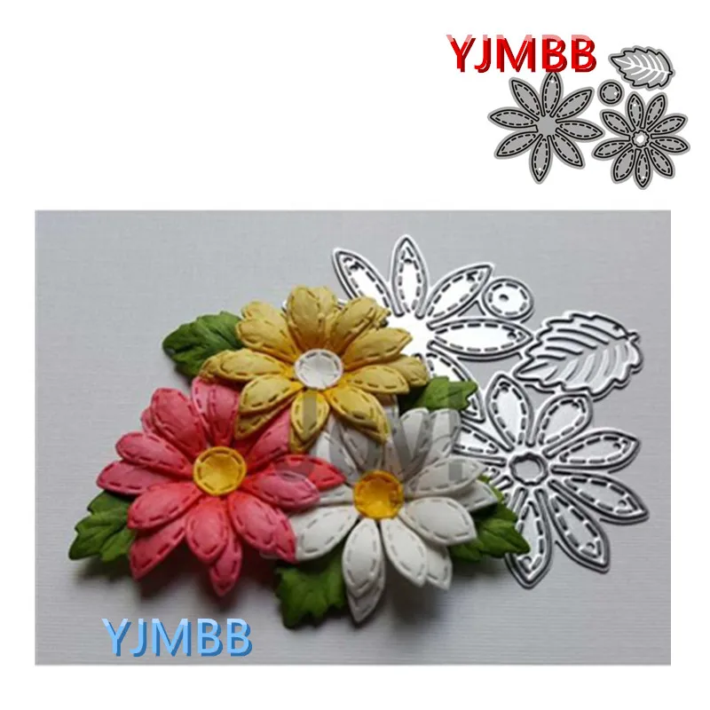 

YJMBB 2021 New Beautiful Petal Leaf Decoration Metal Cutting Dies Scrapbook Album Paper DIY Card Craft Embossing Die Cutting