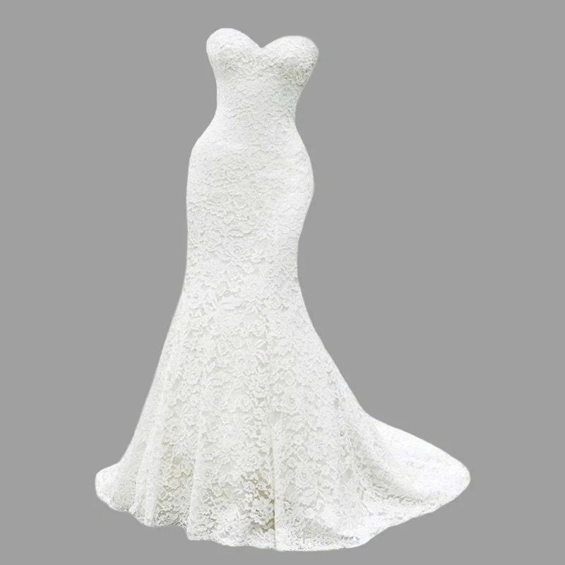 NBW108 robe de mariee Русалка Кружева свадебное платье 2020 Свадебные платья для любимой