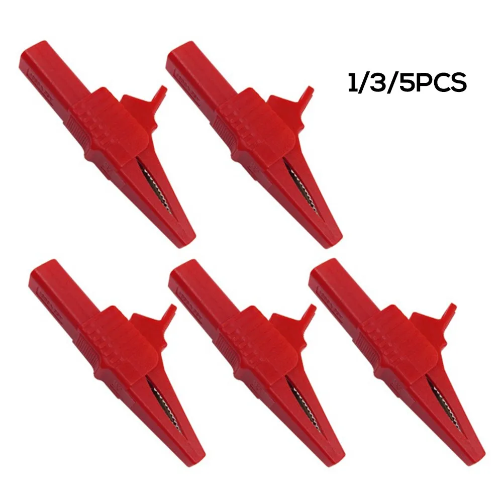 

Professional 32A 1000V Digital Multimeter Tester Alligator Folders Safety Test Clips For 4mm Shrouded Banana Plug Tools