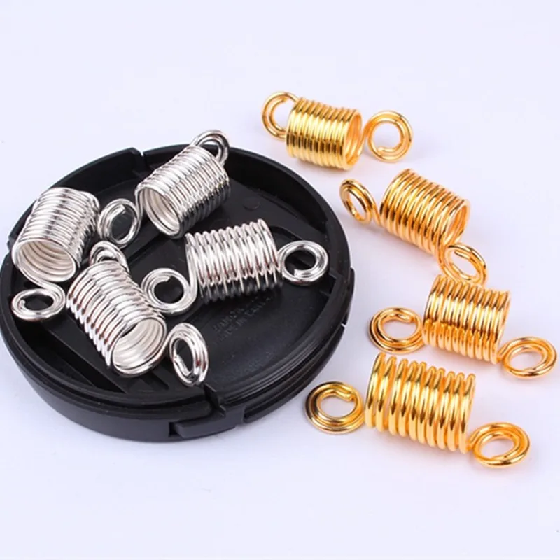 10 шт. Античная Серебряная Золотая спиральная коса для волос дредов бусины кольца