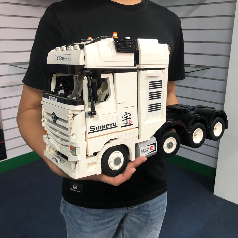 Конструктор Автоприцеп ACTROS 4163 2949 деталей Moc|Блочные конструкторы| |
