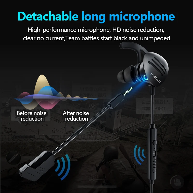 3D Stereo Sound Gamer Headphone with Wired Volume Control Microphone Gaming Headset Suitable for Computer Smart Phone Tablet | Электроника