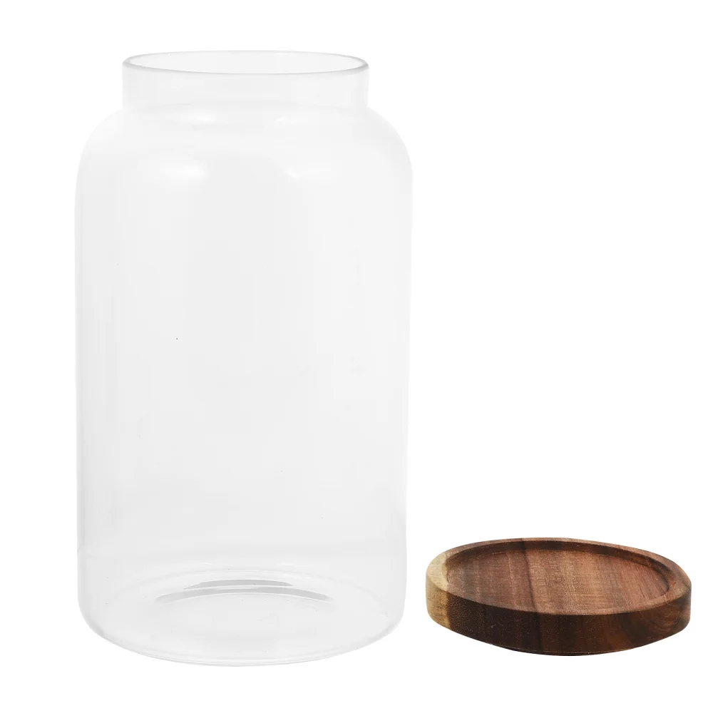 

1 Pc 1950 Cereals Pot Moisture-proof Storage Jar with Lid (Transparent)