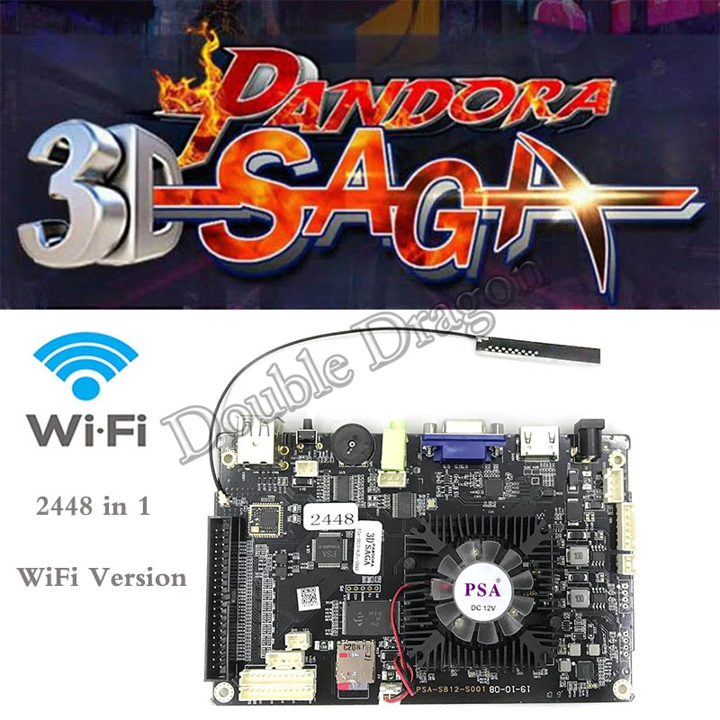 2448 в 11080hd аркадная машина мульти pcb доска pandora box 7 с 140 3d играми wifi версия бесплатно