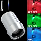 Светильник ящийся светодиодный смеситель для воды, кухонный кран с изменяющимся свечением, водосберегающая новинка, насадка на кран, светильник для ванной комнаты