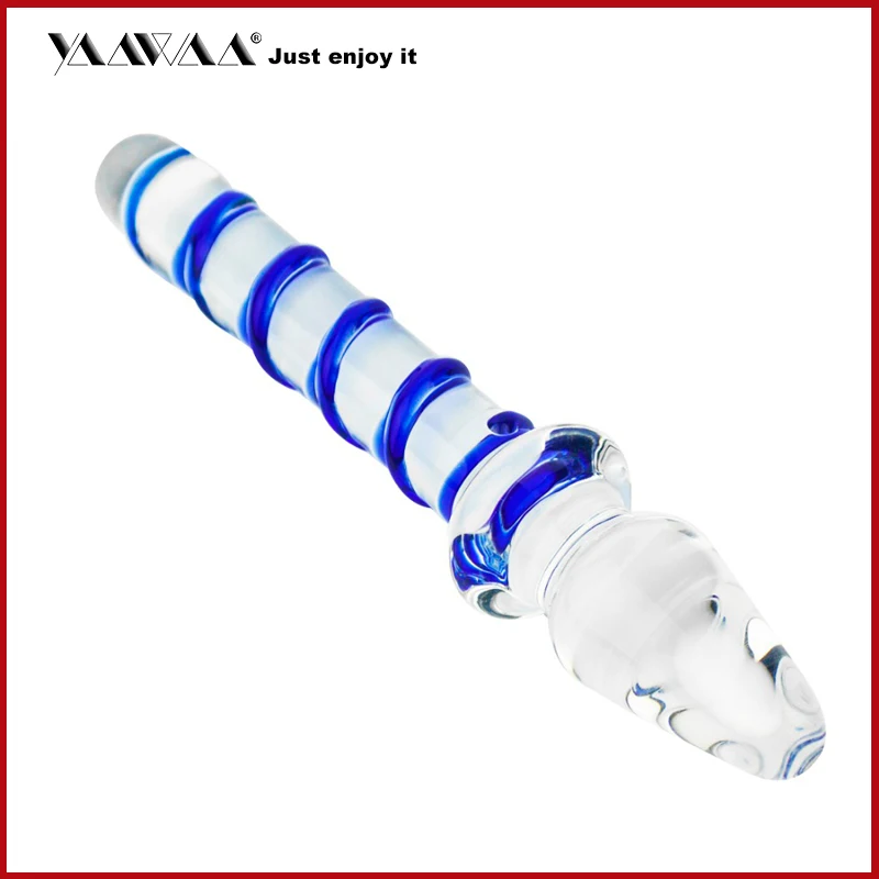 Pyrex стеклянный фаллоимитатор искусственный пенис Хрустальные Анальные бусины