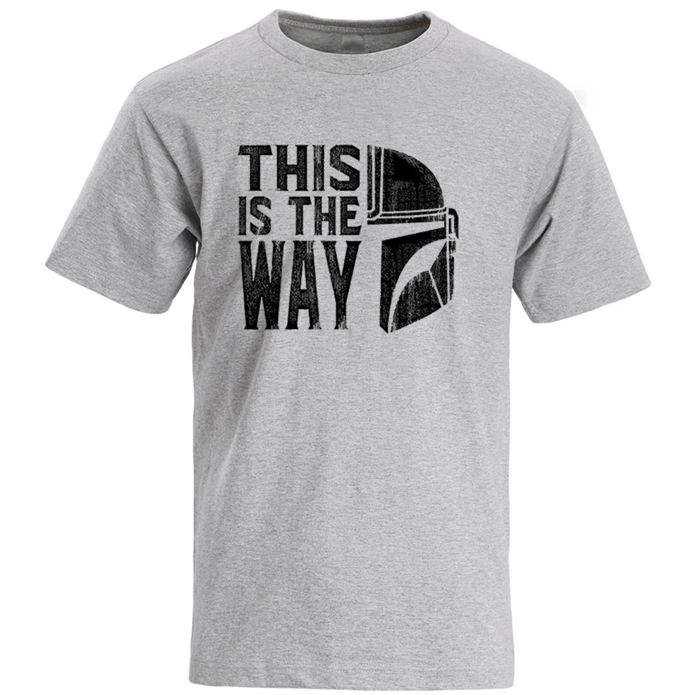 Мужская футболка с короткими рукавами мандалорианская из 100% хлопка для