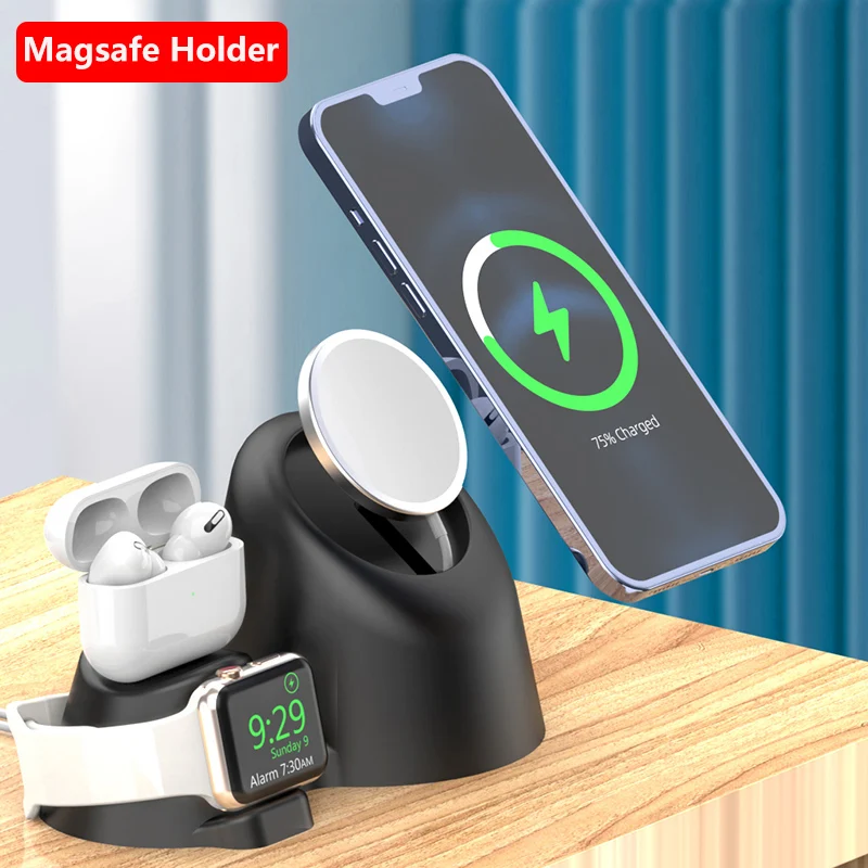 Держатель для зарядного устройства Magsafe iPhone 12 Pro Max настольная Магнитная