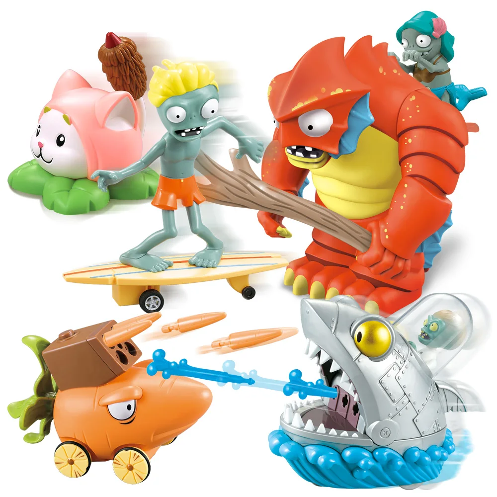 Фигурки героев игры с большим растением игрушки Зомби полный комплект Аниме