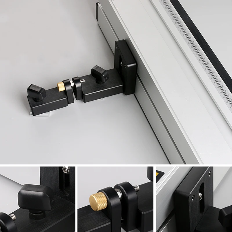 

Woodworking Miter Track backing connector Aluminium Profile Fence T-tracks Sliding Brackets For Woodworking workbench DIY tools