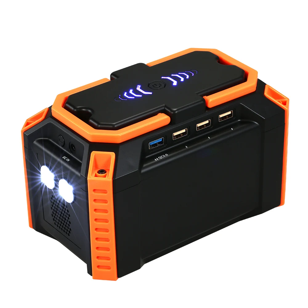 KKMOON портативная электростанция 100Wh литиевая батарея с QC3.0 usb портами автомобильный аккумулятор разветвитель пусковое устройство power bank
