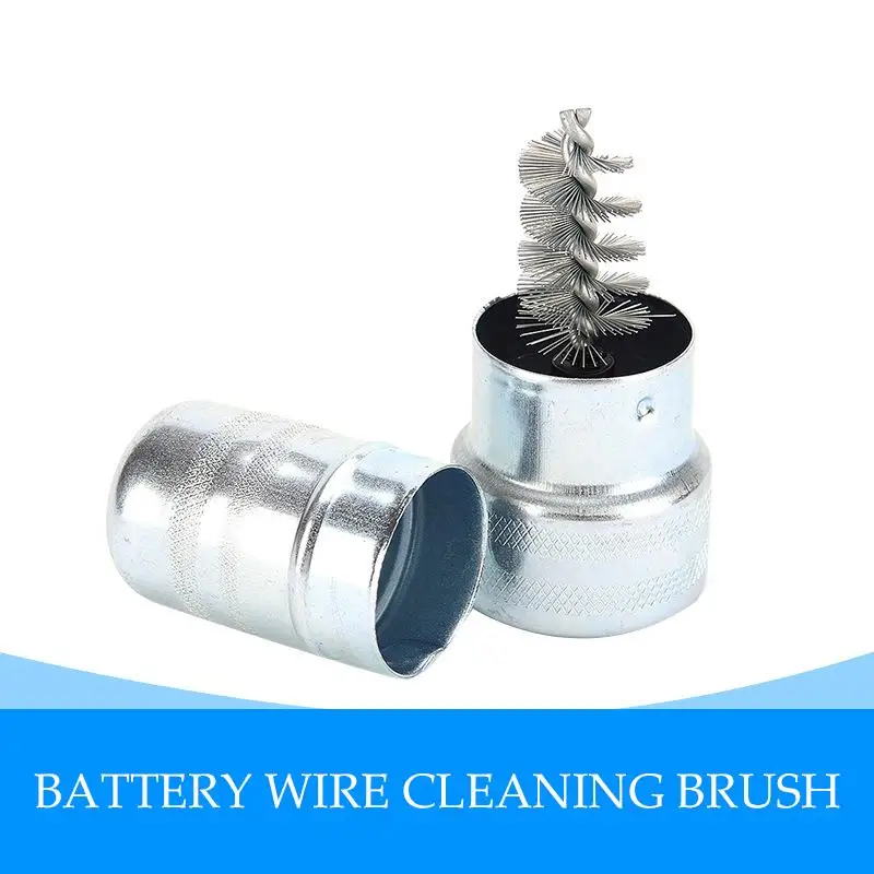 Автомобильный Аккумуляторный пост терминал очиститель грязи и коррозии щетка