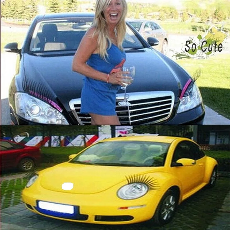 3D очаровательные черные Накладные ресницы Поддельные Стикеры украшение для