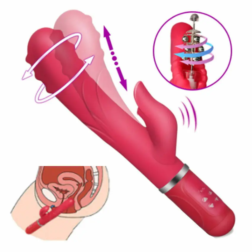 Массажер Женский силиконовый вращающийся на 360 градусов с USB-зарядкой | Красота и