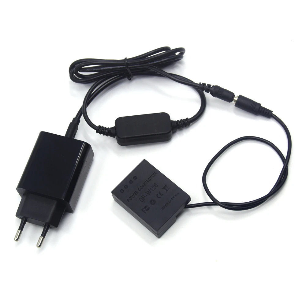 Внешний аккумулятор PD USB Type C кабель + NP-W126 пустышка батарея CP-W126 зарядное